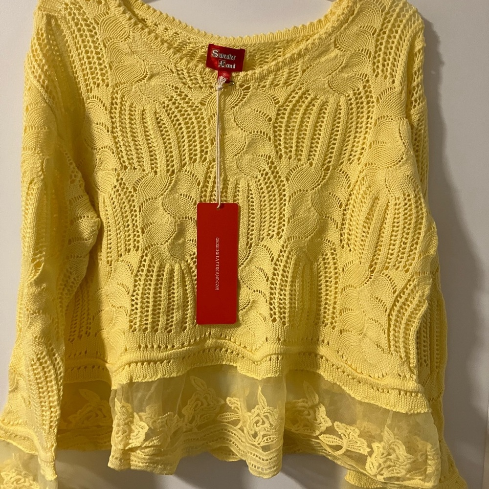 Sweater Land Yellow Sweater - Picture 4 of 4